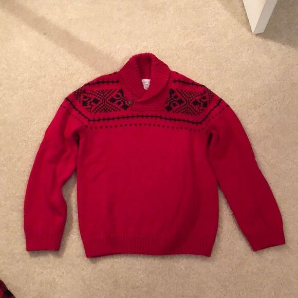 Boys Gymboree Size 7/8 Red sweater. - Picture 1 of 4